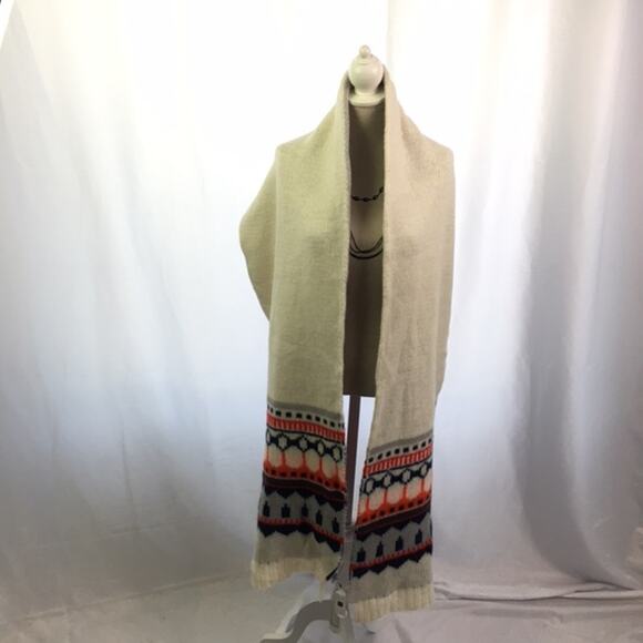 GAP Reversible Blanket Scarf Gray White - Picture 15 of 15